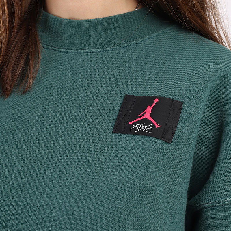 Женская толстовка Jordan Flight Fleece Crew (CV7783-370)  - цена, описание, фото 2